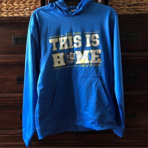 Port & Company blue Knox Trojan sweatshirt in size M - Picture 1 of 6